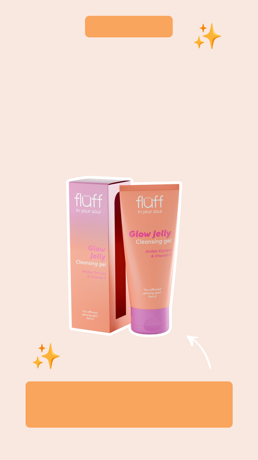 Glow Jelly Fluff detergente makeup  delicato sulla pelle